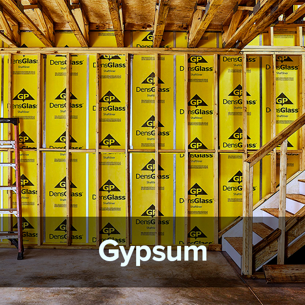 Close-up view of a DensGlass Shaftliner interior area separation wall, showcasing its fire-resistant and moisture-resistant properties designed for multi-family construction projects